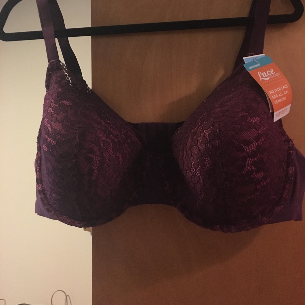Brand New W/Tags Warner’s lace underwire bra -42C